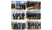 برپایی آیین کلنگ زنی کارخانه کنسانتره میوه با حضور مدیر کل منابع طبیعی و آبخیزداری استان فارس