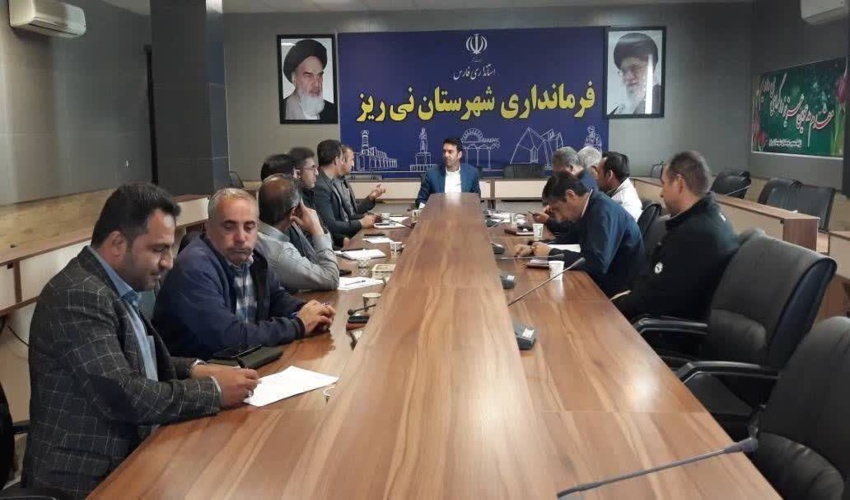 تشکیل جلسه هماهنگی جهت  صیانت از اراضی ملی  در نی‌ریز