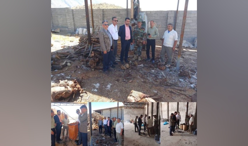 بازدید از مرکز تولید زغال صنعتی روستای خافتر شهرستان خفر