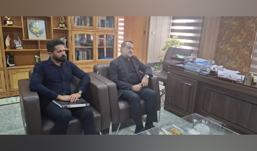 دیدار نماینده مردم شهرستان‌های سپیدان و بیضا در مجلس شورای اسلامی با مدیرکل منابع طبیعی و آبخیزداری استان فارس