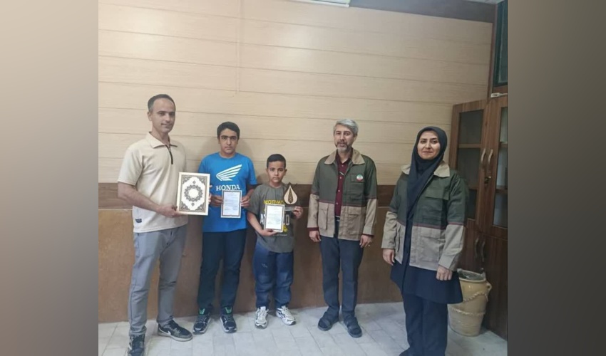 تجلیل از همیاران طبیعت و دانش‌آموزان پیشگام در پویش ملی «کاشت یک میلیارد درخت» در شهرستان فسا