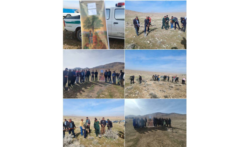 برگزاری آیین درختکاری و بذرکاری به یاد و خاطره شهدای شهرستان خرامه