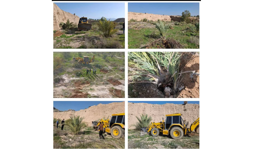 اجرای حکم قلع و قمع و بازپس‌گیری ۱۰۰۰۰ مترمربع اراضی ملی در شهرستان کازرون