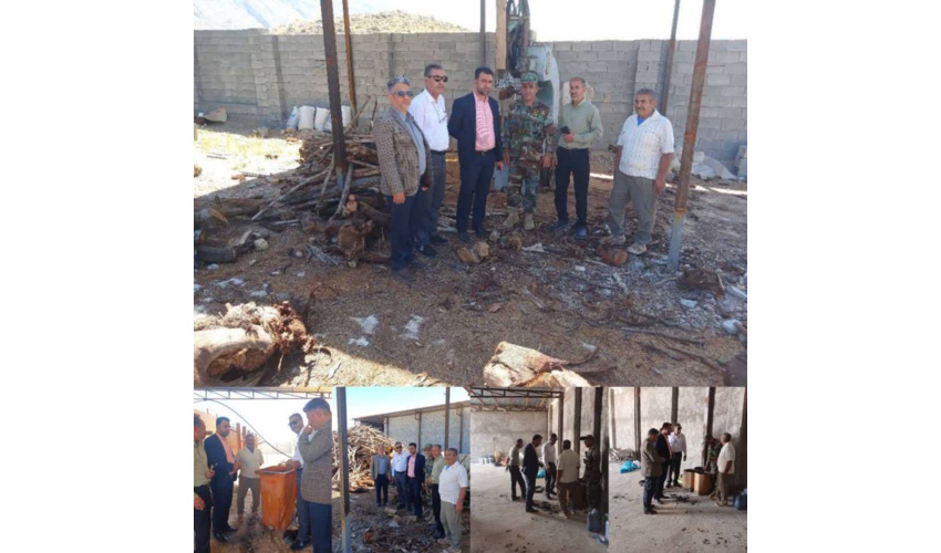 بازدید از مرکز تولید زغال صنعتی روستای خافتر شهرستان خفر